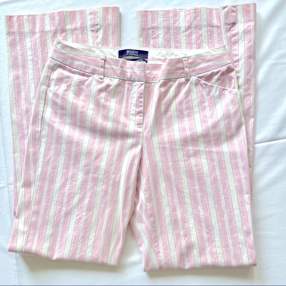Victoria's Secret Pink and White Striped Pants